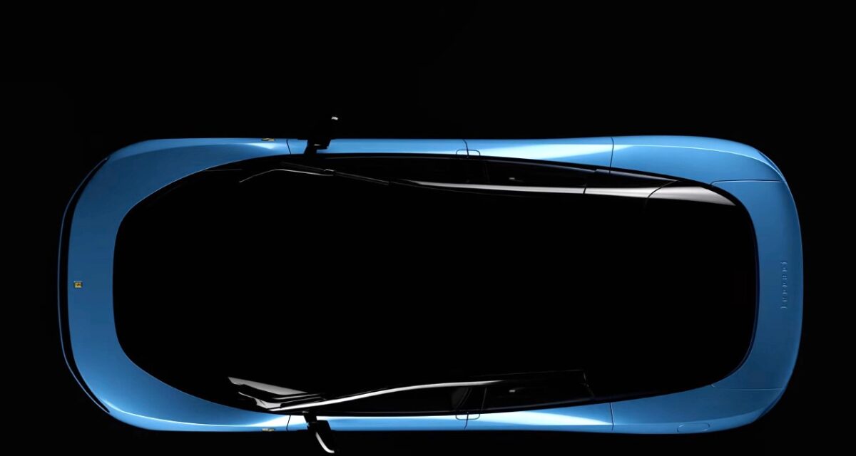 Ferrari Luce vue aérienne overhead — bien de Veblen, la demande augmente avec le prix